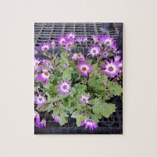 紫色の花 ジグソーパズル (縦)