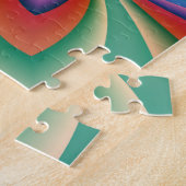 紫色の花 ジグソーパズル (側面)