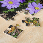 紫色の花 ジグソーパズル (側面)