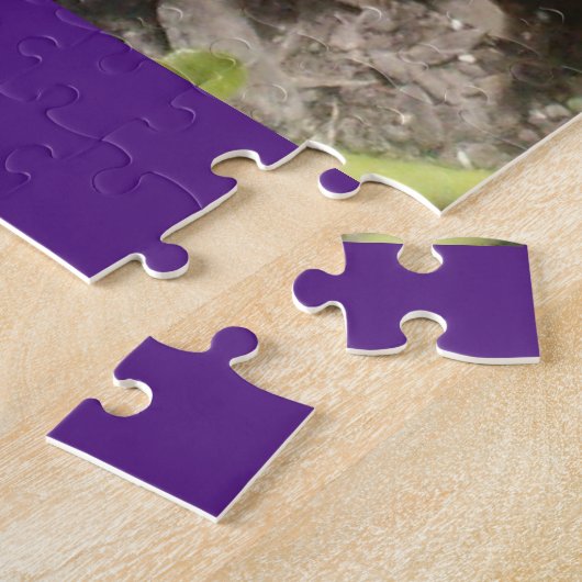 紫色の花 ジグソーパズル (側面)