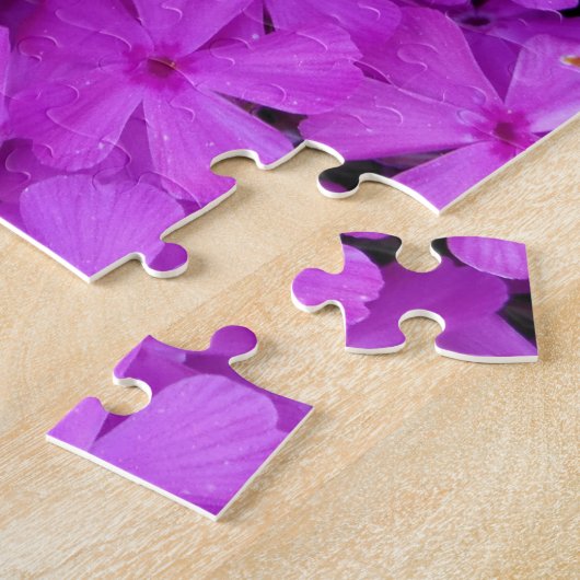 紫色の花 ジグソーパズル (側面)