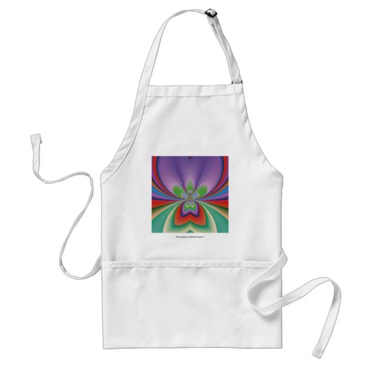 紫色の花 スタンダードエプロン (正面)