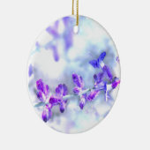 紫色の花 セラミックオーナメント (右)