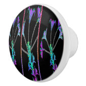 紫色の花 セラミックノブ (右)