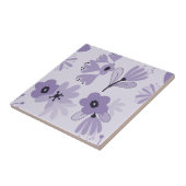紫色の花 タイル (側面)