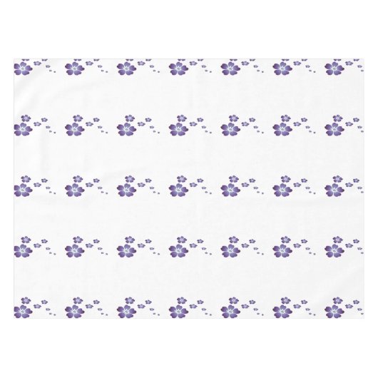 紫色の花 テーブルクロス (正面(横))