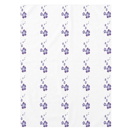 紫色の花 テーブルクロス (正面)