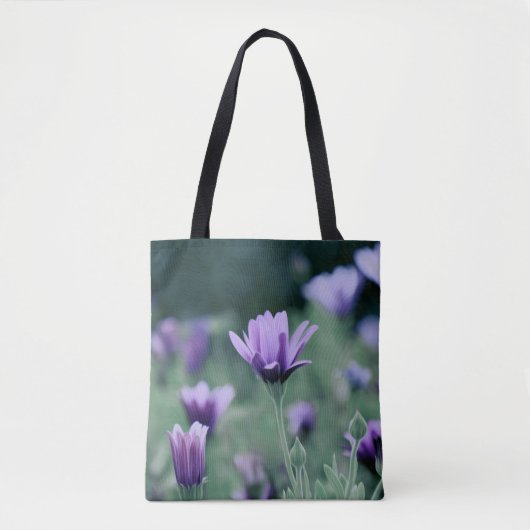 紫色の花 トートバッグ (正面)