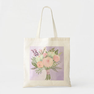 紫色の花 トートバッグ