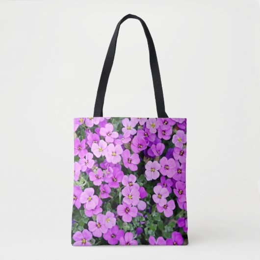 紫色の花 トートバッグ (正面)