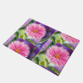 紫色の花 ドアマット (アングル)