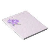 紫色の花 ノートパッド (アングル)