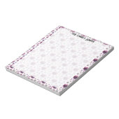 紫色の花 ノートパッド (回転)