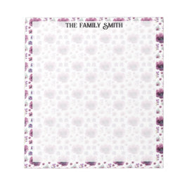 紫色の花 ノートパッド