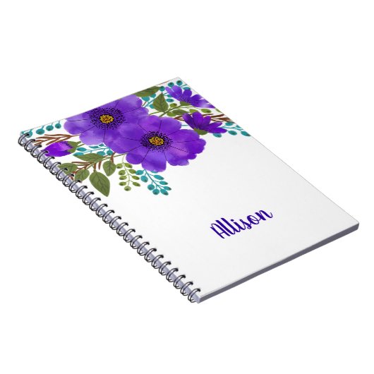 紫色の花 ノートブック (右側)