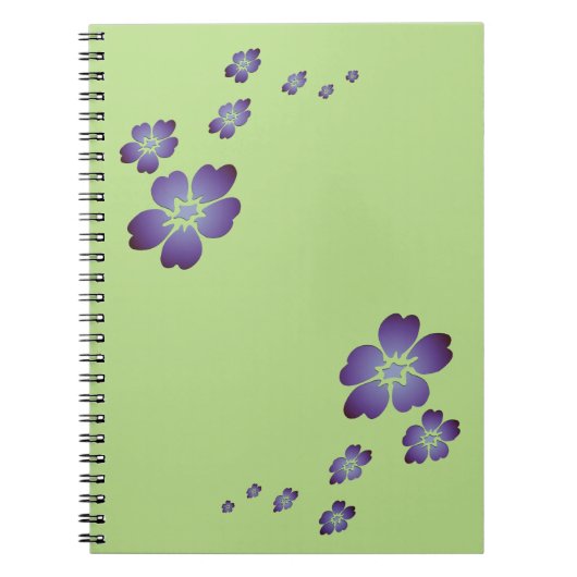 紫色の花 ノートブック (正面)