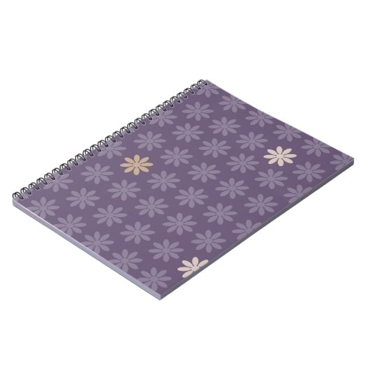 紫色の花 ノートブック (左側)