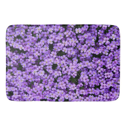 紫色の花 –  バスマット (正面)