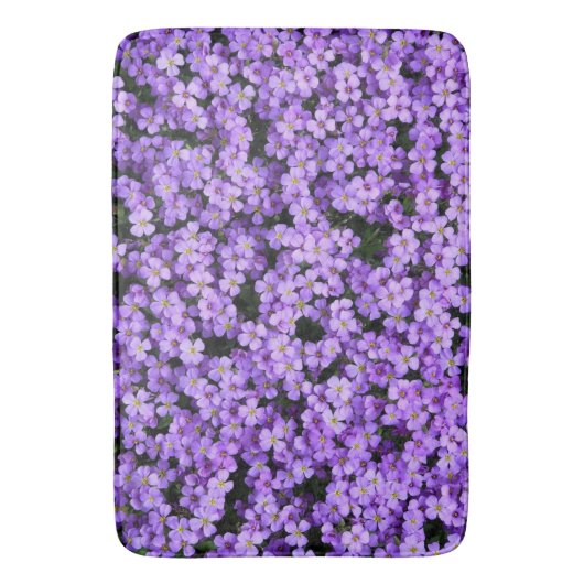 紫色の花 –  バスマット (正面縦)