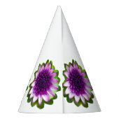 紫色の花 パーティーハット (裏面)