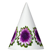 紫色の花 パーティーハット (左)