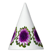 紫色の花 パーティーハット (右)