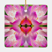 紫色の花 – フラクタルアート – セラミックオーナメント (裏面)