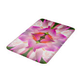 紫色の花 – フラクタルアート –  バスマット (アングル)
