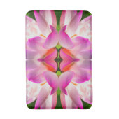 紫色の花 – フラクタルアート –  バスマット (正面縦)