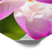 紫色の花 – フラクタルアート – ポスター (角)