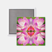 紫色の花 – フラクタルアート – マグネット (正面/裏面)