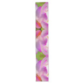 紫色の花 – フラクタルアート – ロングテーブルランナー (正面)