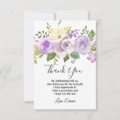 紫色の花、フローラサンキューカード サンキューカード (正面)