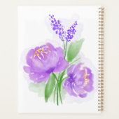 紫色の花 プランナー手帳 (裏面)