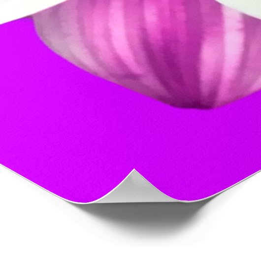 紫色の花 ポスター (角)