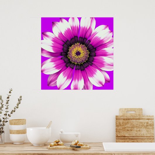 紫色の花 ポスター (キッチン)