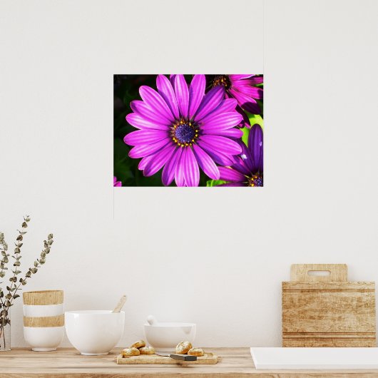 紫色の花 ポスター (キッチン)