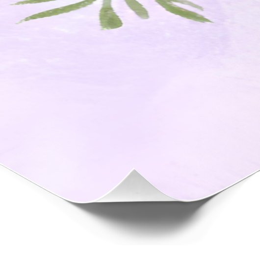 紫色の花 ポスター (コーナー)