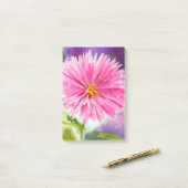 紫色の花 ポストイット (デスク上)