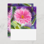 紫色の花 ポストカード (正面/裏面)