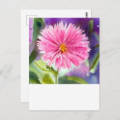 紫色の花 ポストカード (正面/裏面)