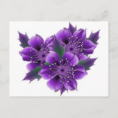紫色の花 ポストカード (正面)