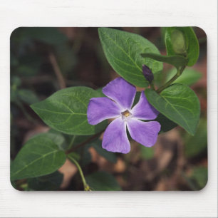 紫色の花 マウスパッド