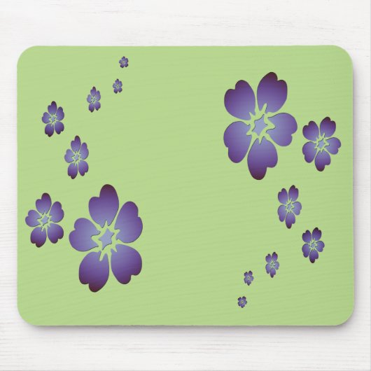 紫色の花 マウスパッド (正面)