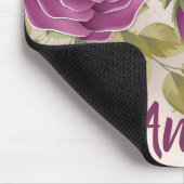 紫色の花 マウスパッド (コーナー)