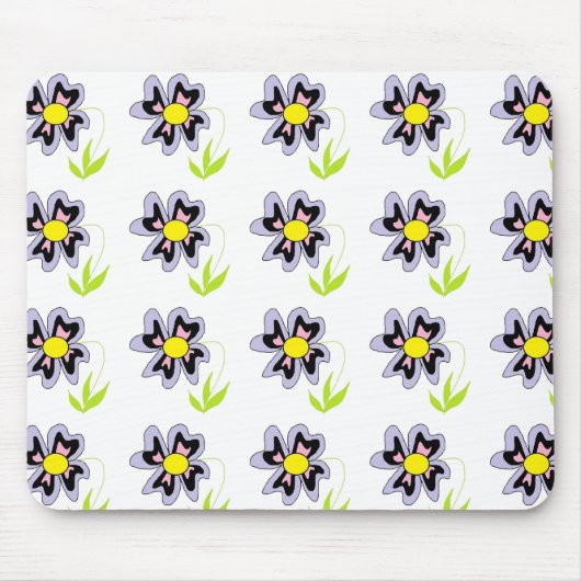 紫色の花 マウスパッド (正面)