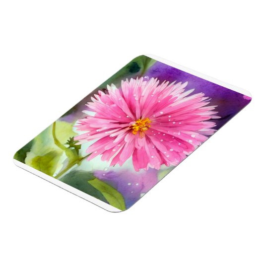 紫色の花 マグネット (左側)