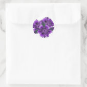 紫色の花 ラウンドシール (バッグ)