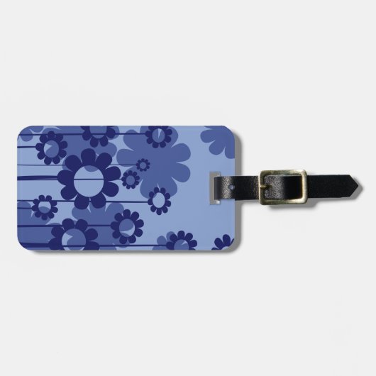 紫色の花 ラゲッジタグ (正面横)