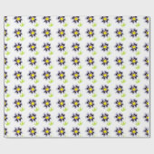 紫色の花 ラッピングペーパー (フラット)